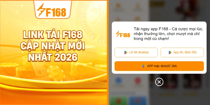 Link Tải F168 Cập Nhật Mới Nhất 2026