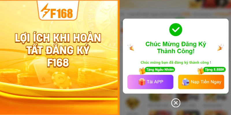 Lợi Ích Khi Hoàn Tất Đăng Ký F168