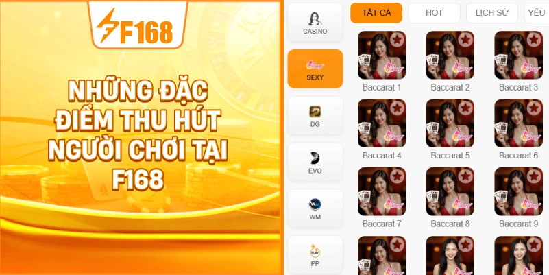 Những Đặc Điểm Thu Hút Người Chơi Tại F168